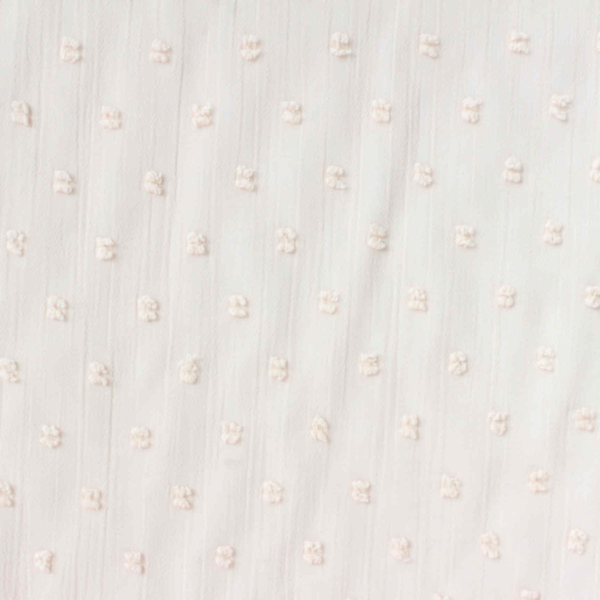 Cream Dot Chiffon, Polyester, 98 gsm