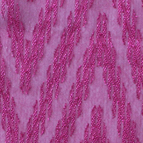 Fuchsia Zigzag Chiffon, Polyester