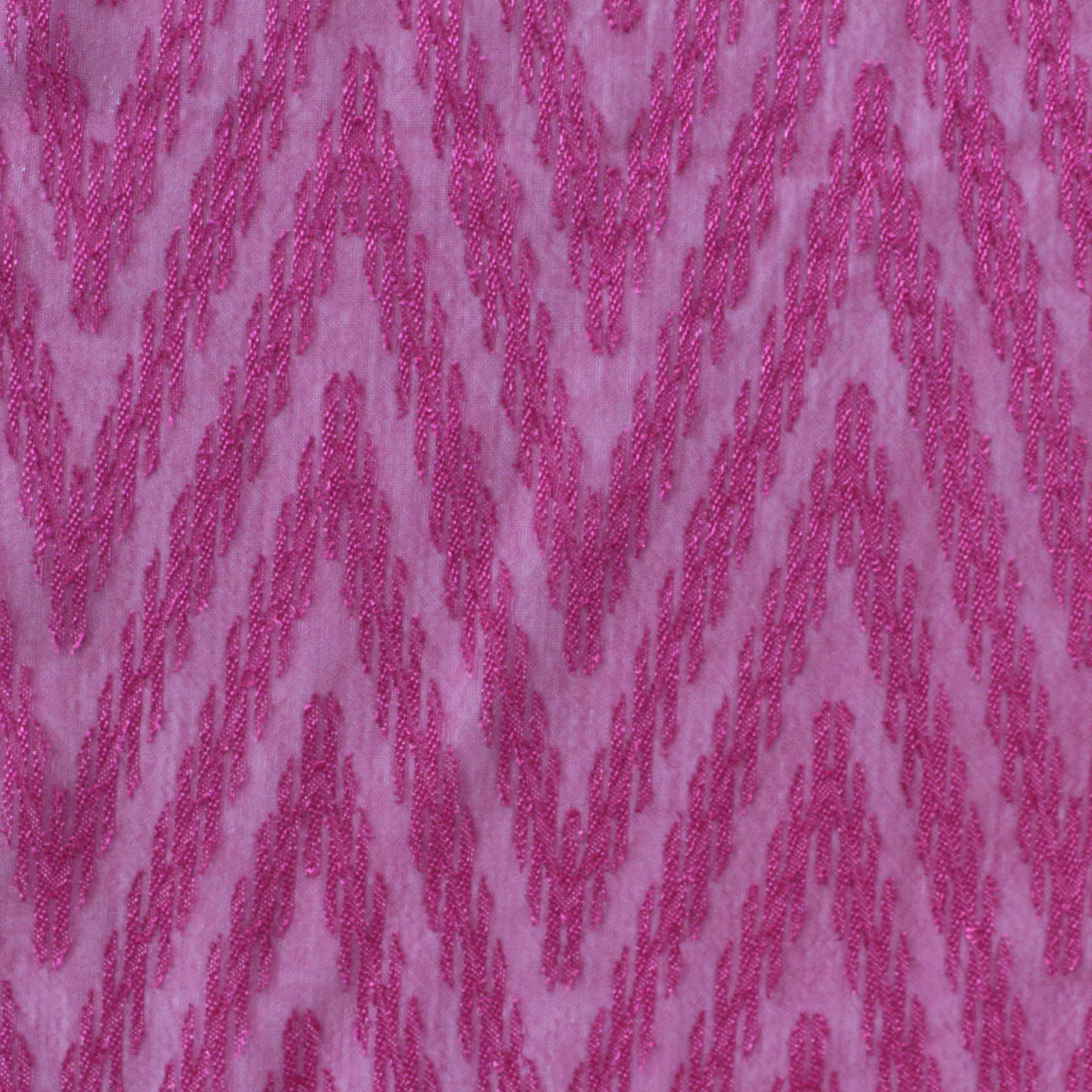 Fuchsia Zigzag Chiffon, Polyester