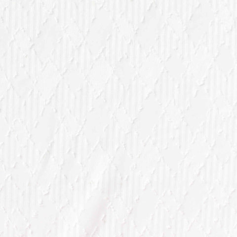 White Vertical-Stripe Chiffon, Polyester, 67 gsm