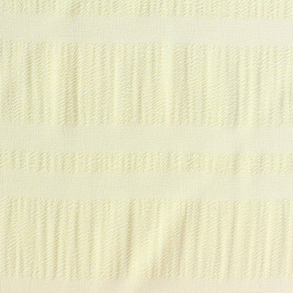 Cream Horizontal-Stripe Seersucker, Polyester