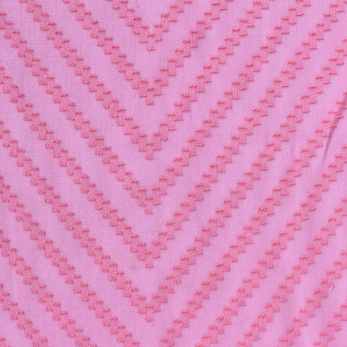 Pink Tone-on-Tone Chevron Chiffon, Polyester