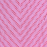 Pink Tone-on-Tone Chevron Chiffon, Polyester