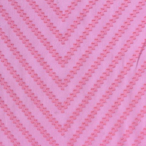 Pink Tone-on-Tone Chevron Chiffon, Polyester