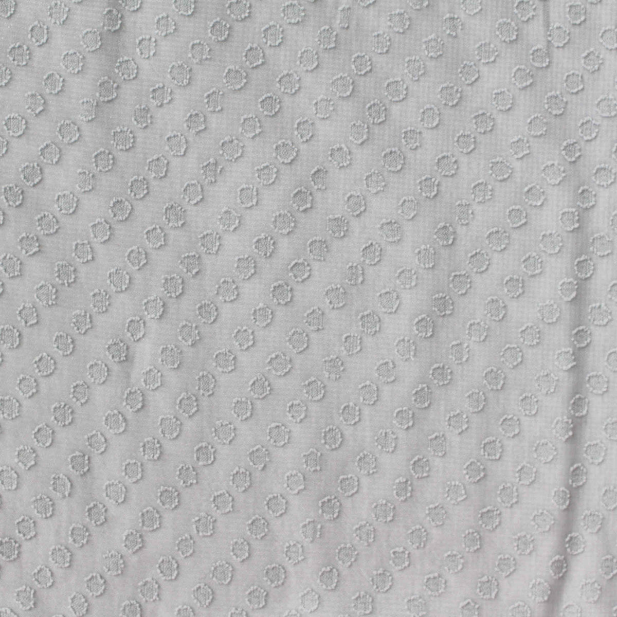 Grey Dots Chiffon, Polyester, 77 gsm