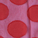 Red Dots Chiffon, Polyester — texture