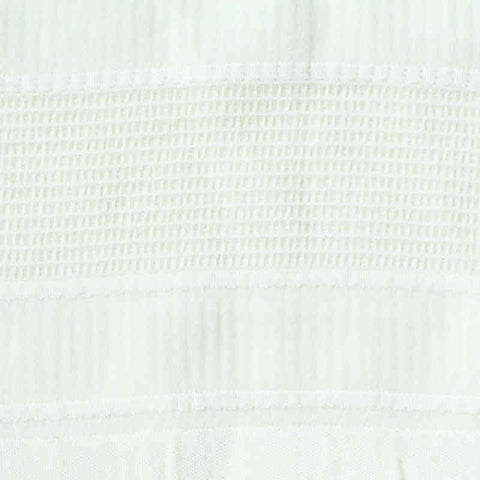 White Horizontal-Band Chiffon, Polyester