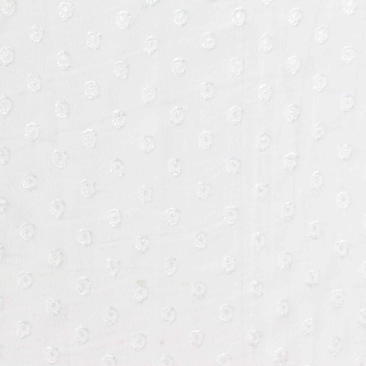 White Tone-on-Tone Dot Chiffon, Polyester