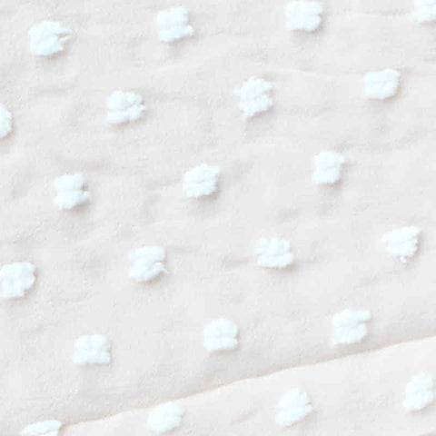 White Dots Chiffon, Polyester, 115 gsm