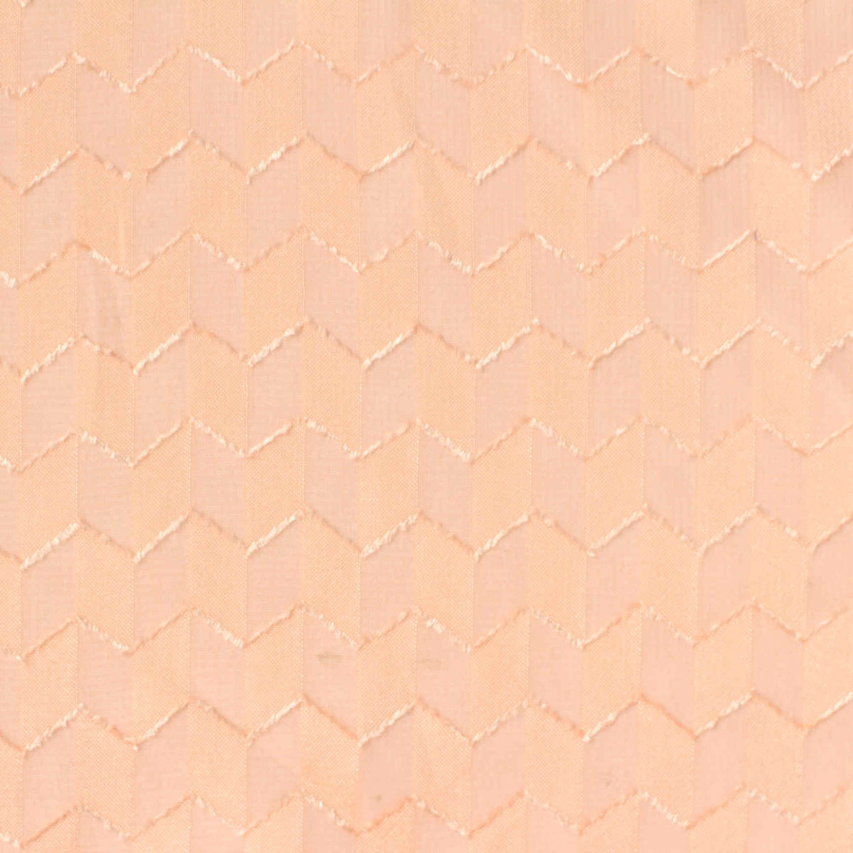 Peach Tone-on-Tone Chevron Chiffon, Polyester