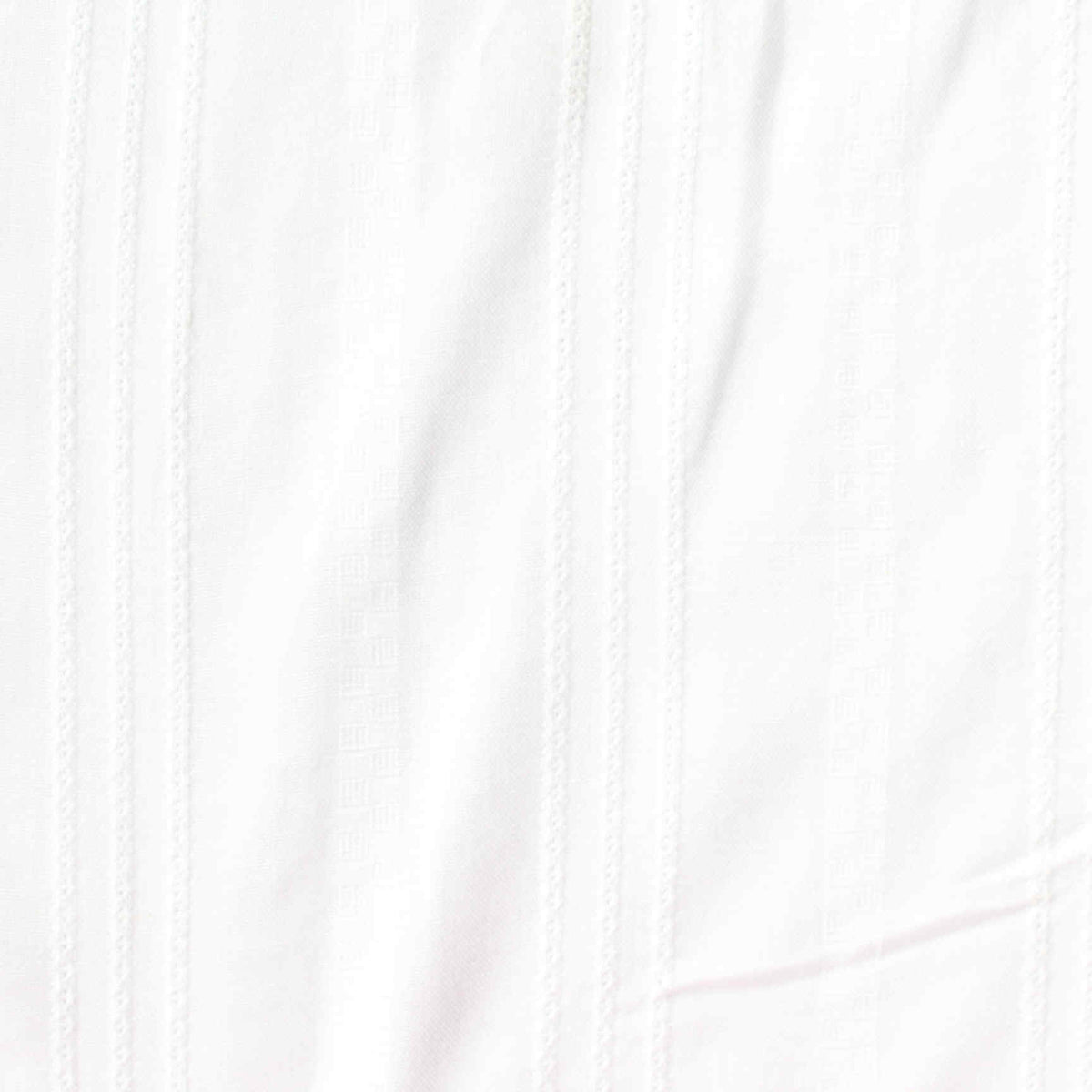 White Vertical-Stripe Jacquard, Cotton