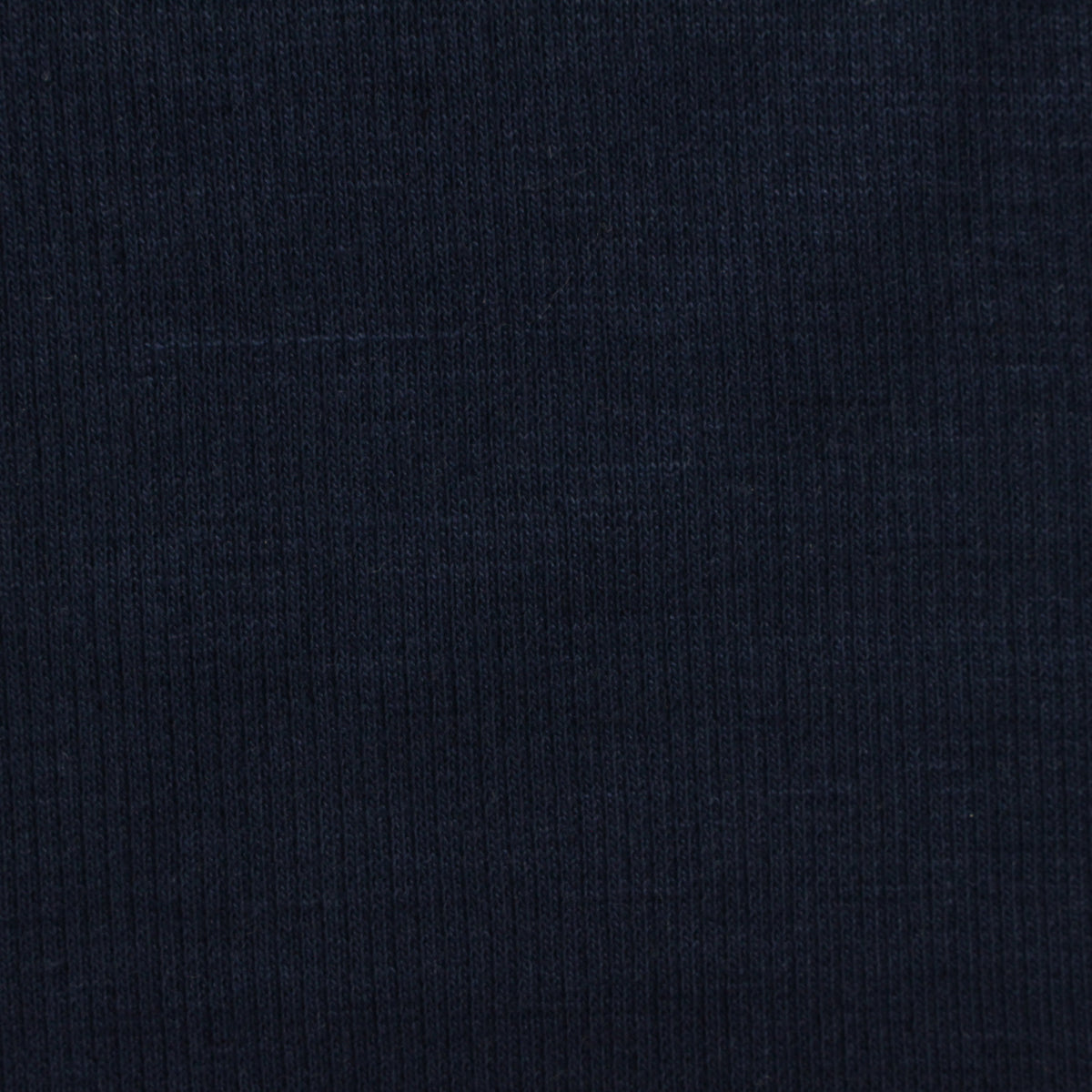 Polyester Cotton Stretch Rib Knit Fabric, 269 gsm, 121 cm — Navy