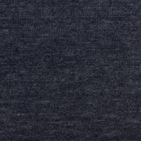 Dark Blue-Grey Marl French Terry, Cotton-Poly