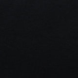 Brushed Polyester Stretch Knit Fabric, 272 gsm, 160 cm — Black