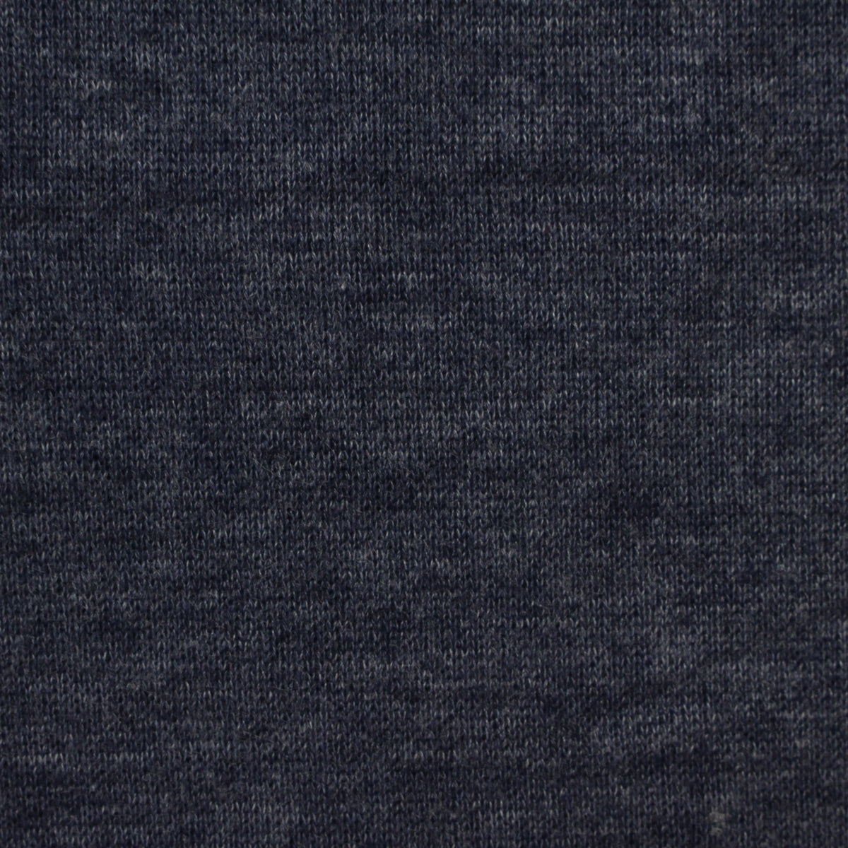 Dark Blue Heathered-Marl French Terry, Poly-Cotton