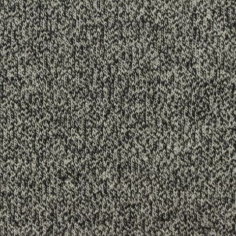 Black Marl French Terry, Poly-Cotton, 410 gsm