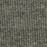 Heather Grey Marl Rib Knit, Poly-Cotton — texture