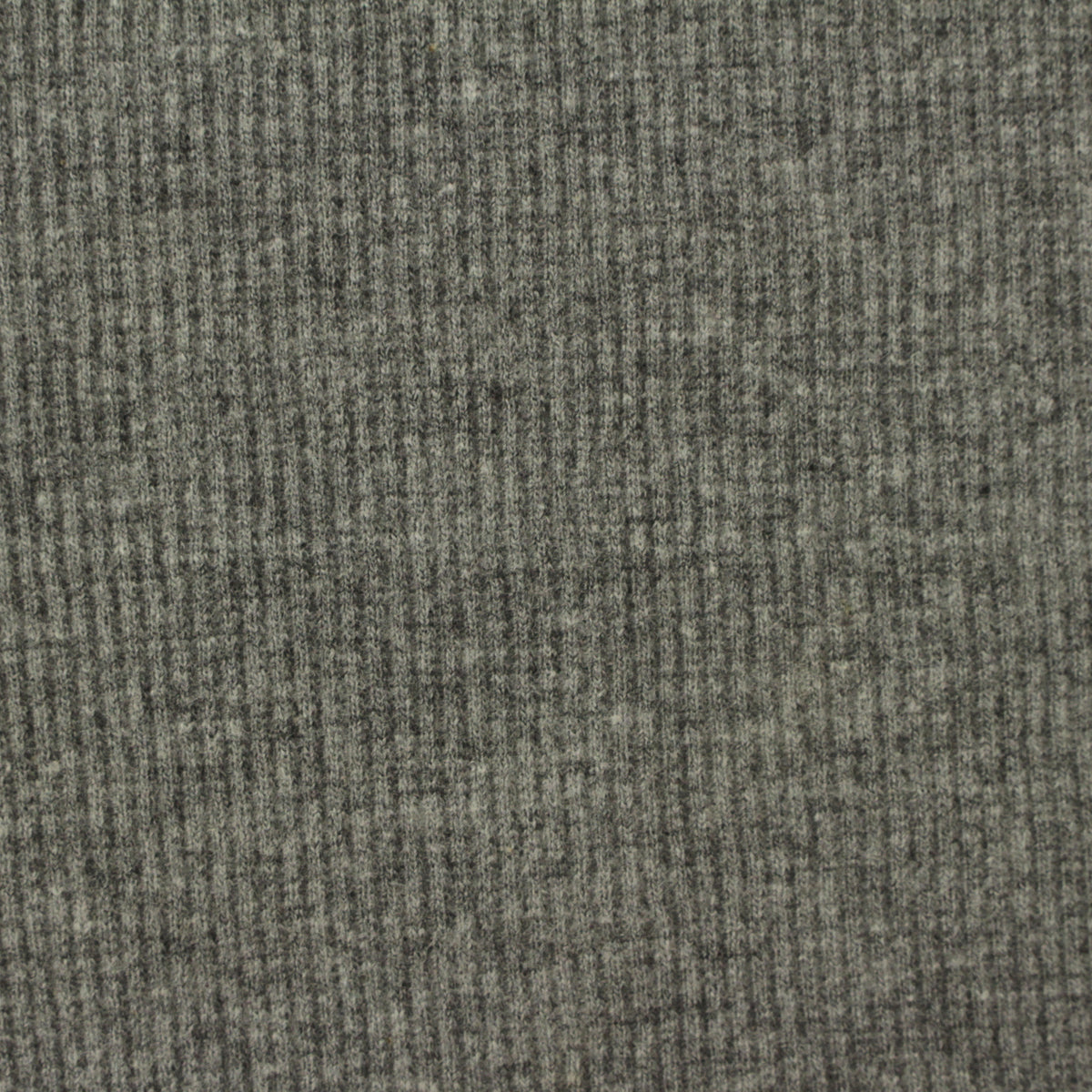 Heather Grey Marl Rib Knit, Poly-Cotton, 307 gsm