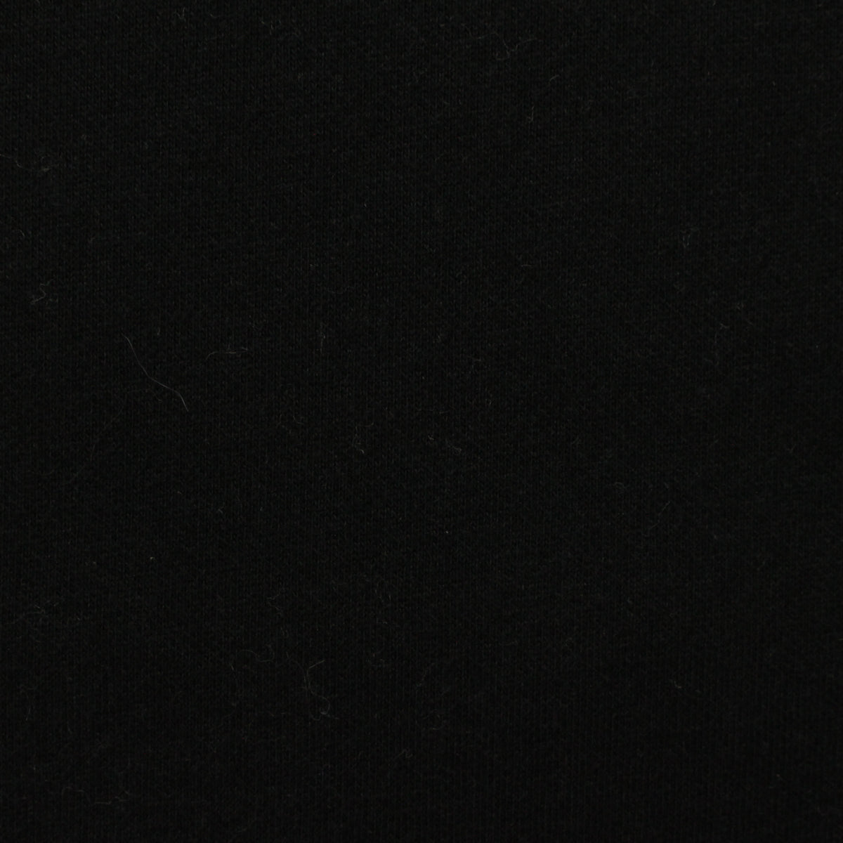 Polyester Cotton Fleece Fabric, 351 gsm, 155 cm — Black