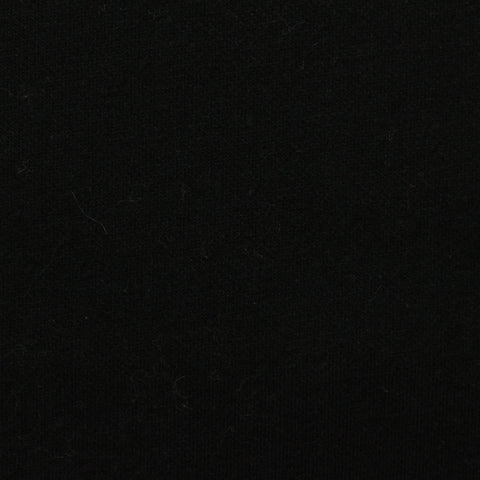Polyester Cotton Fleece Fabric, 351 gsm, 155 cm — Black