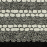 Grey Horizontal-Stripe Jersey Knit, Poly-Viscose — texture