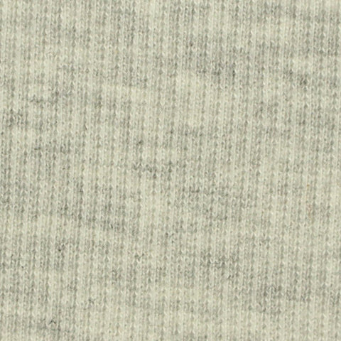 Light Grey Heathered-Marl Rib Knit, Poly-Cotton, 306 gsm
