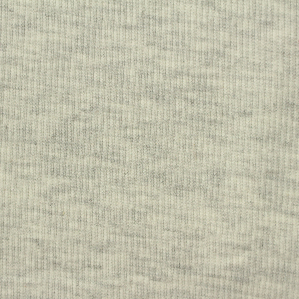 Light Grey Heathered-Marl Rib Knit, Poly-Cotton, 306 gsm