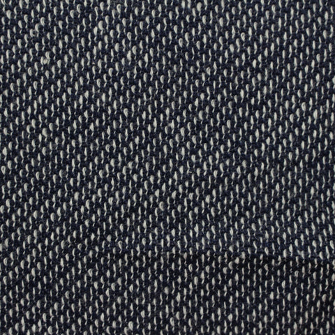 Dark Blue Marl French Terry, Poly-Cotton, 208 gsm