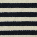 Navy Horizontal-Stripe Chunky Knit, Viscose-Poly