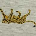 Yellow Leopard French Terry, Poly-Cotton