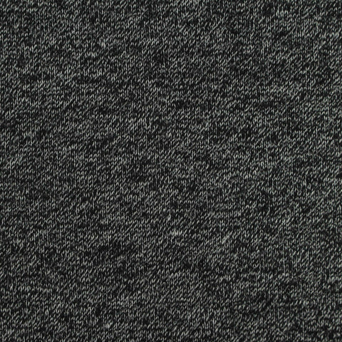 Black Marl French Terry, Poly-Cotton, 284 gsm, ref EF-217832