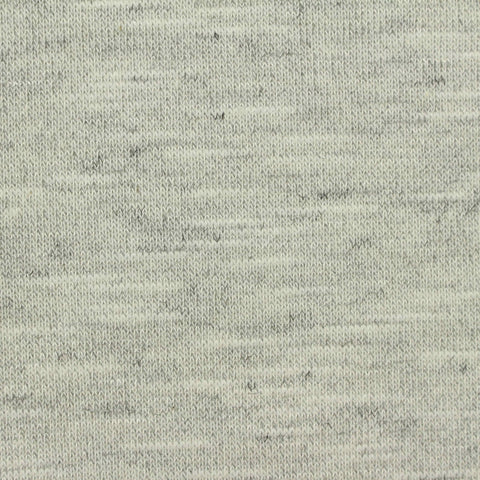 Light Grey Marl French Terry, Poly-Cotton, 313 gsm