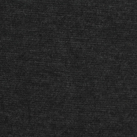 Dark Grey Marl Rib Knit, Cotton-Poly, 215 gsm