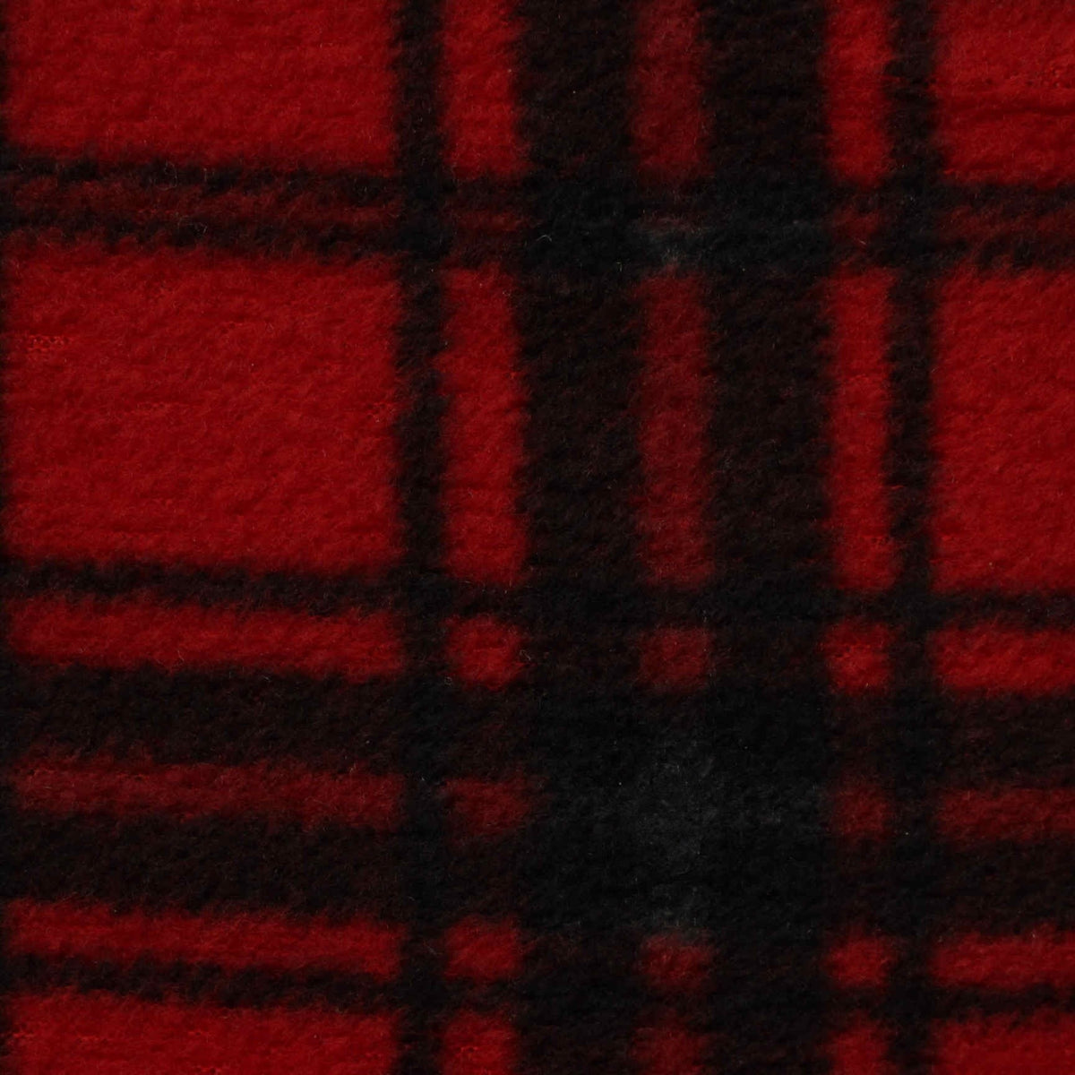 Red Plaid Fleece, Polyester, 137 gsm