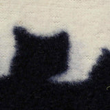 White Animal Print Fleece, Polyester — texture
