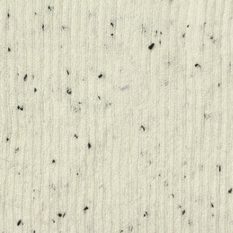 Cream Marl Rib Knit, Viscose-Poly, 466 gsm