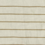 Tan Horizontal-Stripe Interlock Knit, Viscose-Nylon