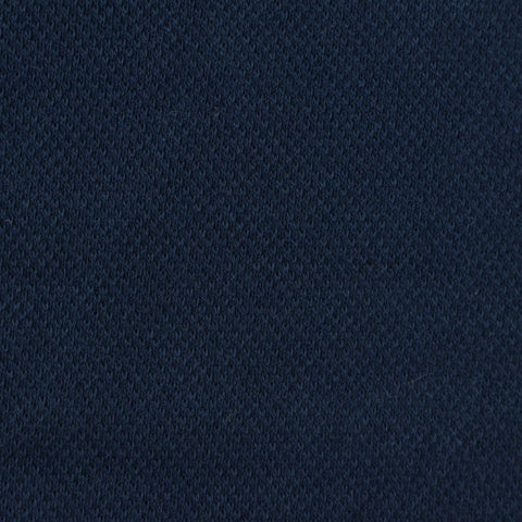 Cotton Piqué Knit Fabric, 286 gsm — Navy