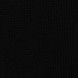 100% Polyester Waffle Knit Fabric, 227 gsm — Black