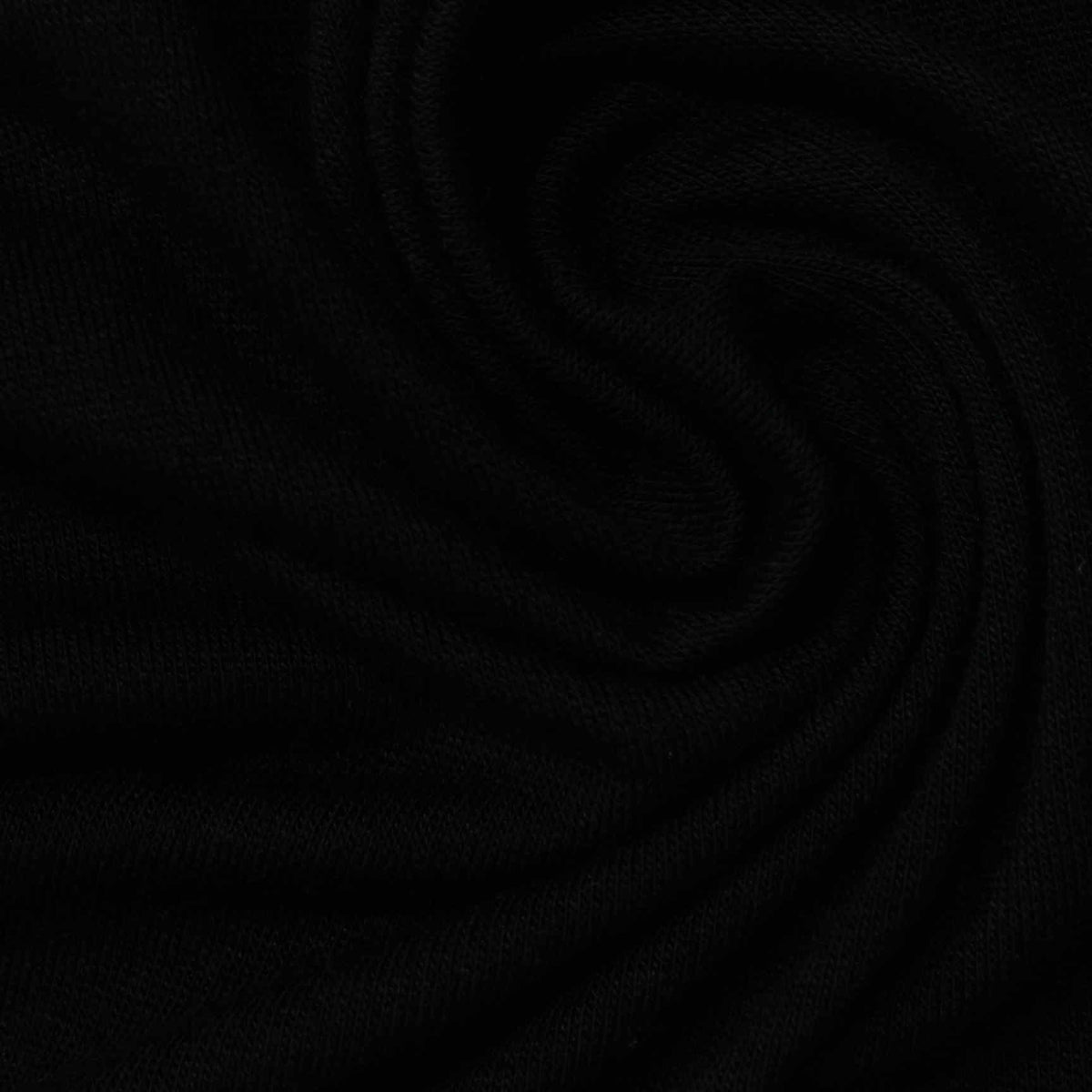 Viscose Stretch Knit Fabric, 160 gsm, 170 cm — Black