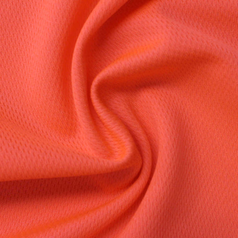 100% Polyester Birdseye Knit Fabric, 130 gsm, 160 cm — Orange