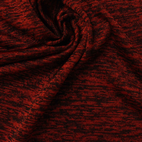 Polyester Stretch Jersey Knit Fabric, 170 gsm, 160 cm — Red