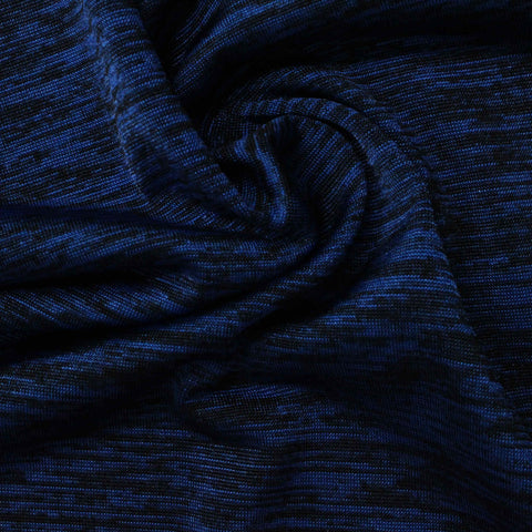 Polyester Stretch Jersey Knit Fabric, 170 gsm, 160 cm — Navy
