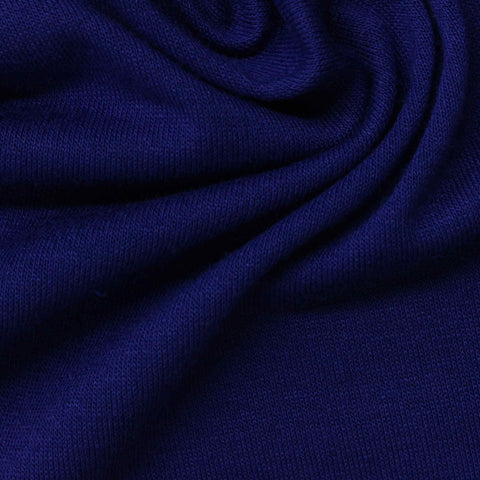 Viscose Stretch Jersey Knit Fabric, 160 gsm, 170 cm — Navy