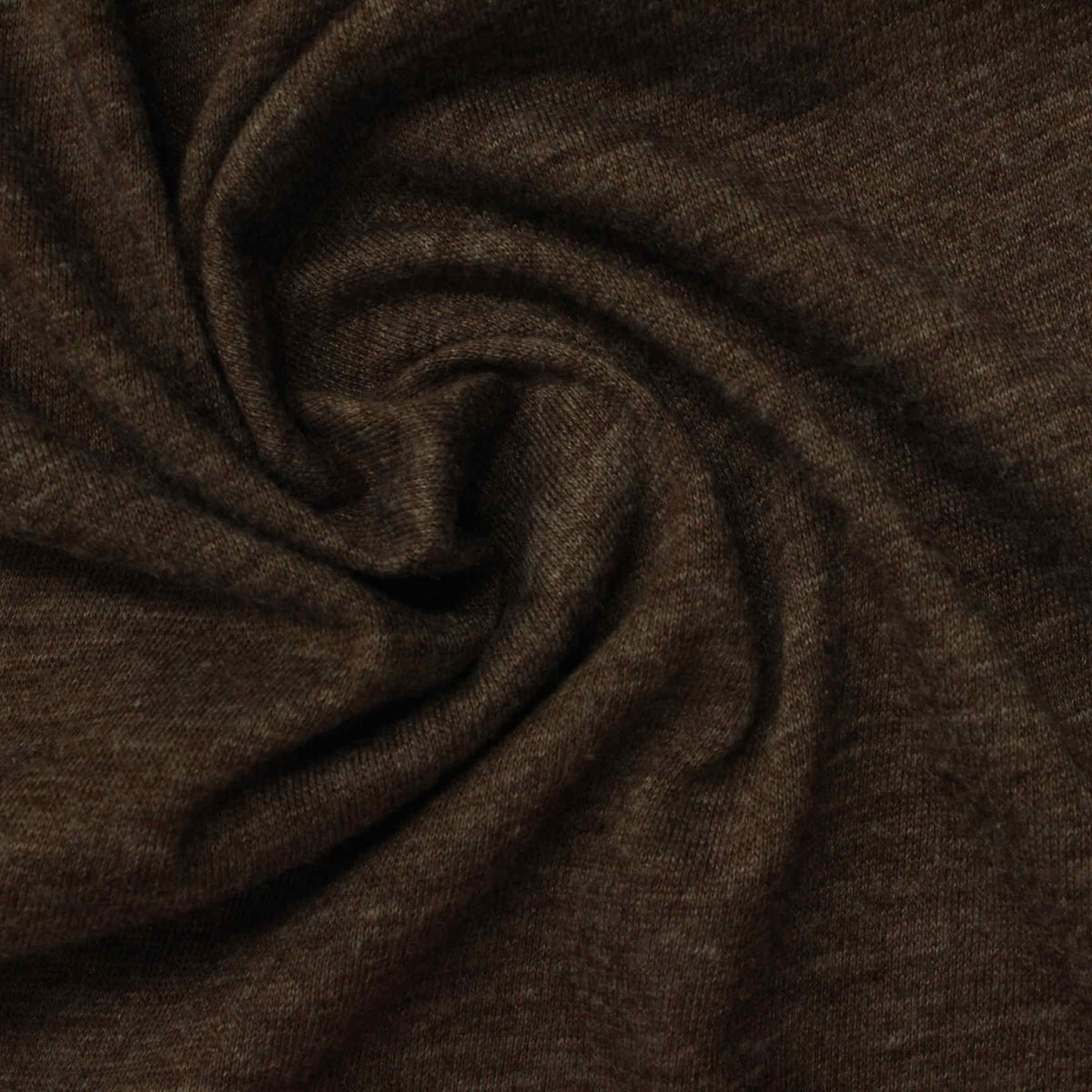 Dark Brown Marl Jersey Knit, Poly-Viscose, 135 gsm