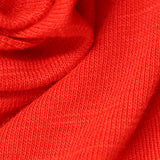 Slub Cotton Stretch Jersey Knit Fabric, 170 gsm, 175 cm — Red — texture