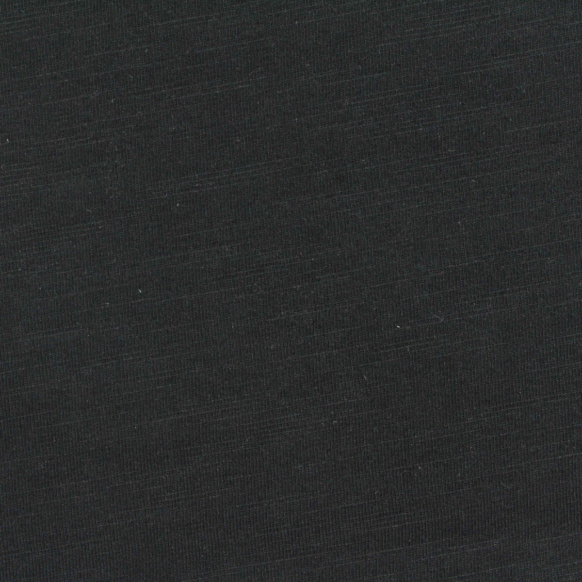 Slub Cotton Stretch Jersey Knit Fabric, 180 gsm, 175 cm — Black