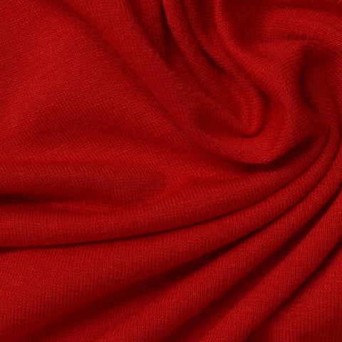 Viscose Stretch Jersey Knit Fabric, 180 gsm, 170 cm — Red