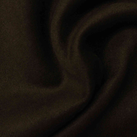 Polyester Cotton French Terry Fabric, 340 gsm, 185 cm — Brown