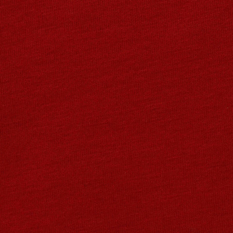 Cotton Polyester Stretch Knit Fabric, 380 gsm, 175 cm — Red